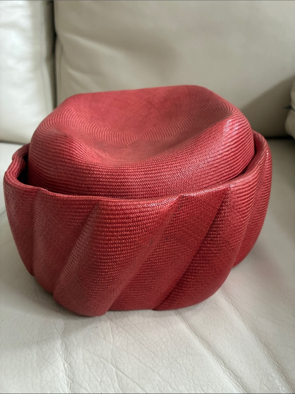 Vintage Christian Dior red hat